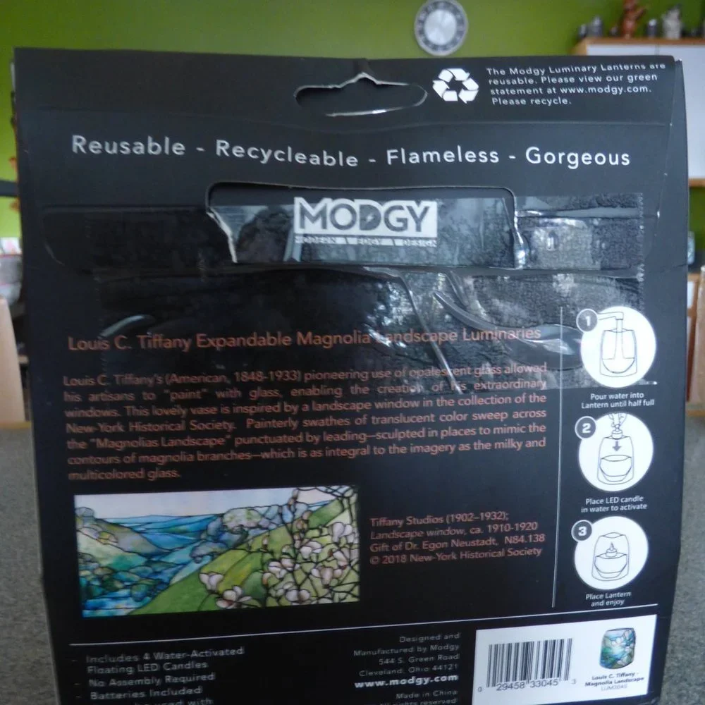 MODGY EXPANDABLE MAGNOLIA LANDSCAPE LUMINARY LANTERN POOL BOAT GARDEN PARTY